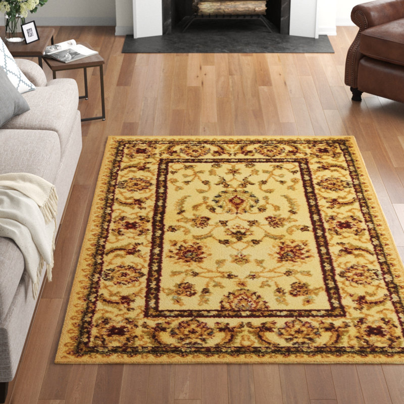 Tapis oriental Niles, Crème, Rectangle 2 pi 2 po x 3 pi