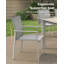 Ensemble de salle à manger d'extérieur extensible 9 pièces, table et chaises de patio extensibles en aluminium de 85 à 107 pouces pour 6 à 10 personnes, ensemble de mobilier de patio avec chaises empilables en textilène pour la cour, la terrasse et le bord de la piscine-1672715992