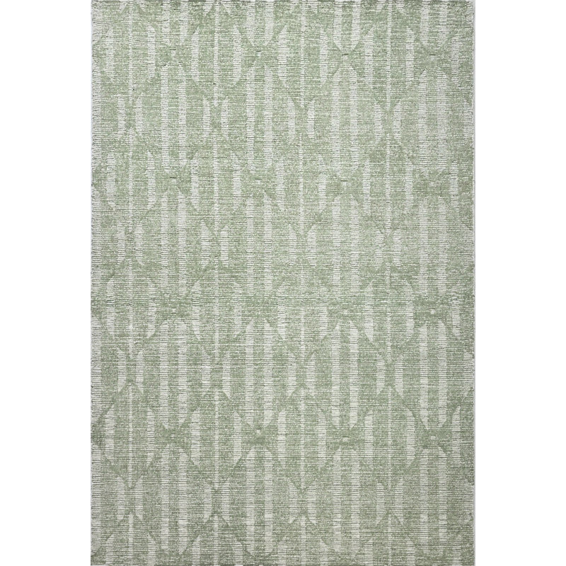 Hazen Hand Tufted Wool Geometric Indoor Rug, Rectangle 8'6" x 12'6"