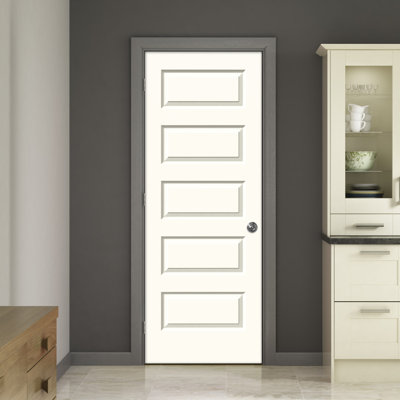 Porte standard en bois manufacturé à panneau