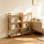 25cm W Bamboo / Rattan Shelving Unit