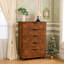 Armoire mobile à 5 tiroirs avec commode sur roulettes à roulettes pour garde-robe de chambre à coucher, organisateur de tiroir large, l 30,71 po x P 15,75 po x H 44,49 po-282601549