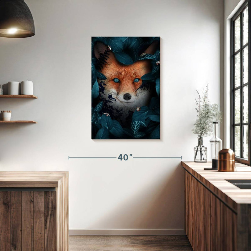 Brampt Blue Eyed Red Fox, 36" H x 24" W