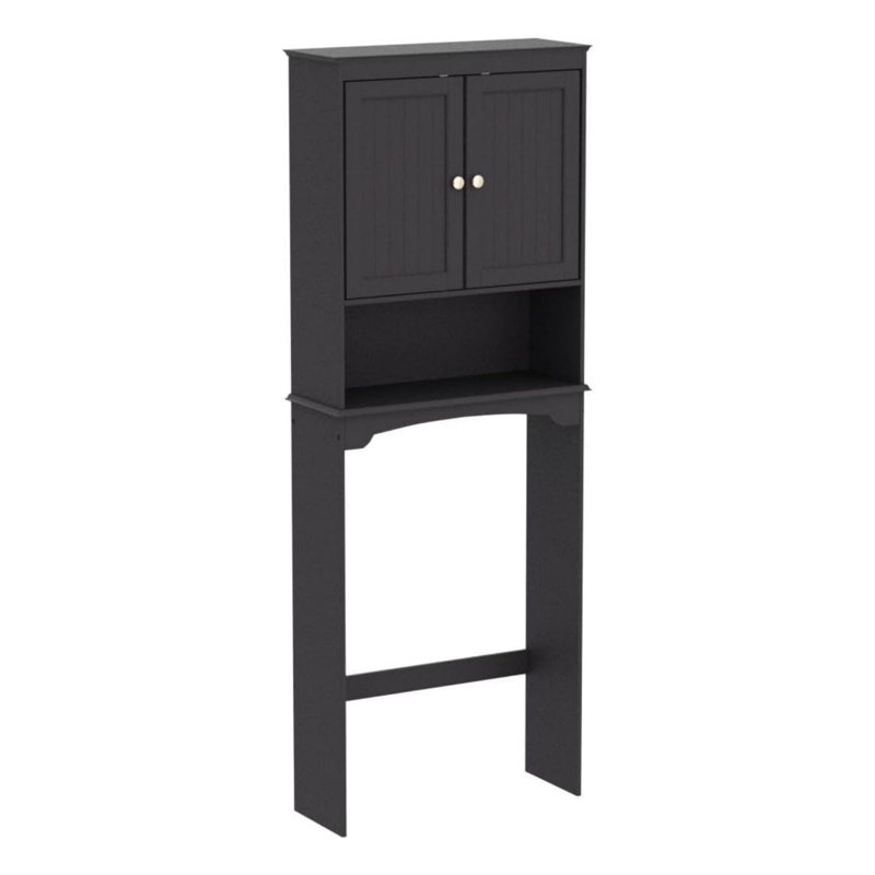 Hardan Over The Toilet Storage, Espresso, 66"H x 24.8"W x 9"D
