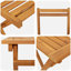 6 - Person Acacia Wood Patio Dining Set with Rectangular Table