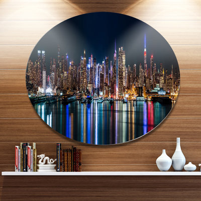 " New York Midtown Night Panorama "