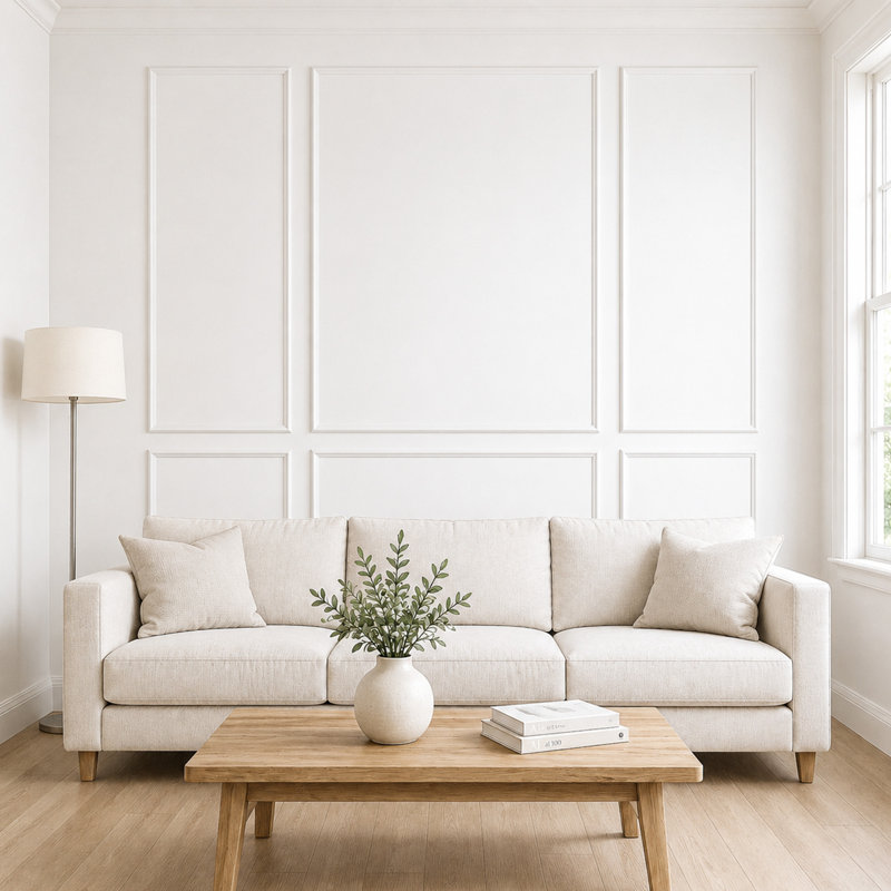 Ensemble de moulures murales prédécoupées, autocollantes et peignables, 6 panneaux de lambris étanches pour la décoration murale intérieure, disponible en 4 styles de cadre différents.