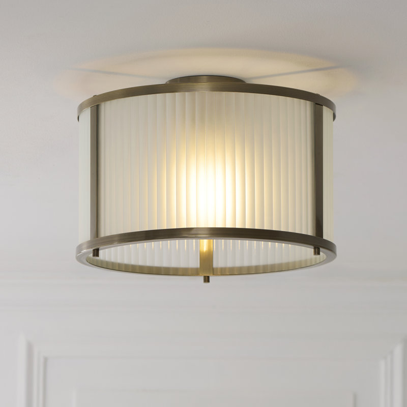 Anesty Frosted Glass Flush Mount