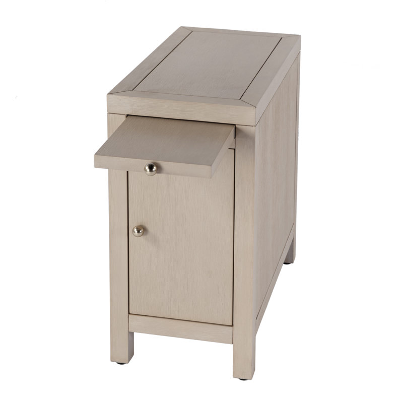 Table de bout avec rangement Celine, Taupe antique