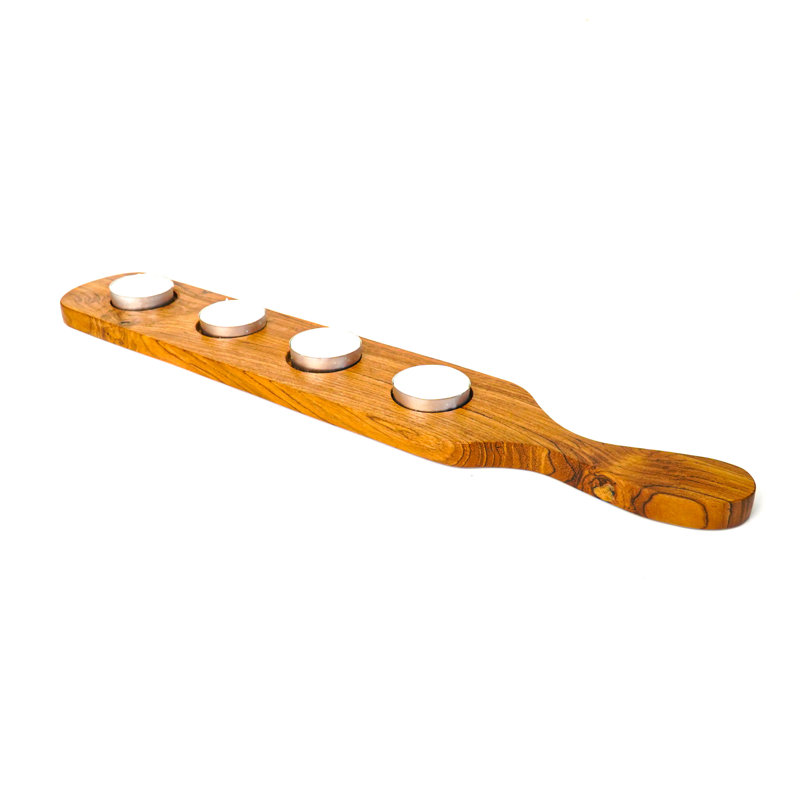 0.8'' H Wood Tealight Holder