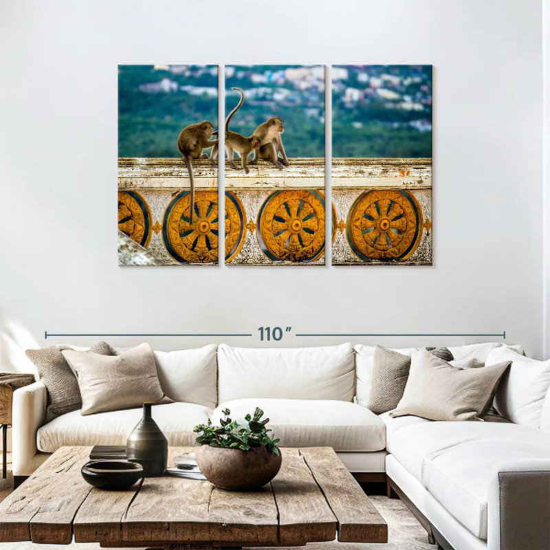 Brampt Thai Monkeys, 48" H x 74" W