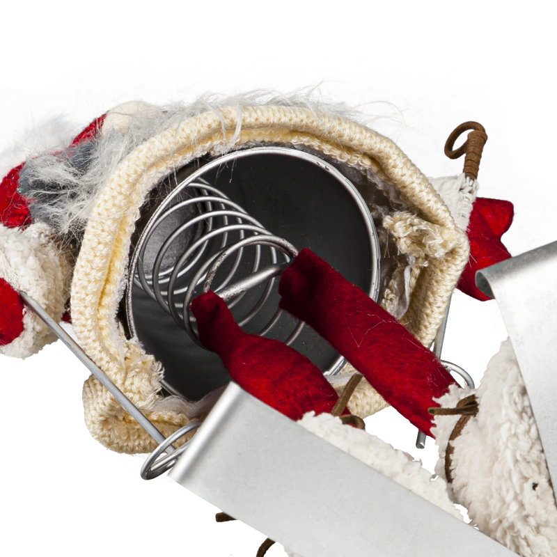 Tissu gnome de ski avec chapeau rouge