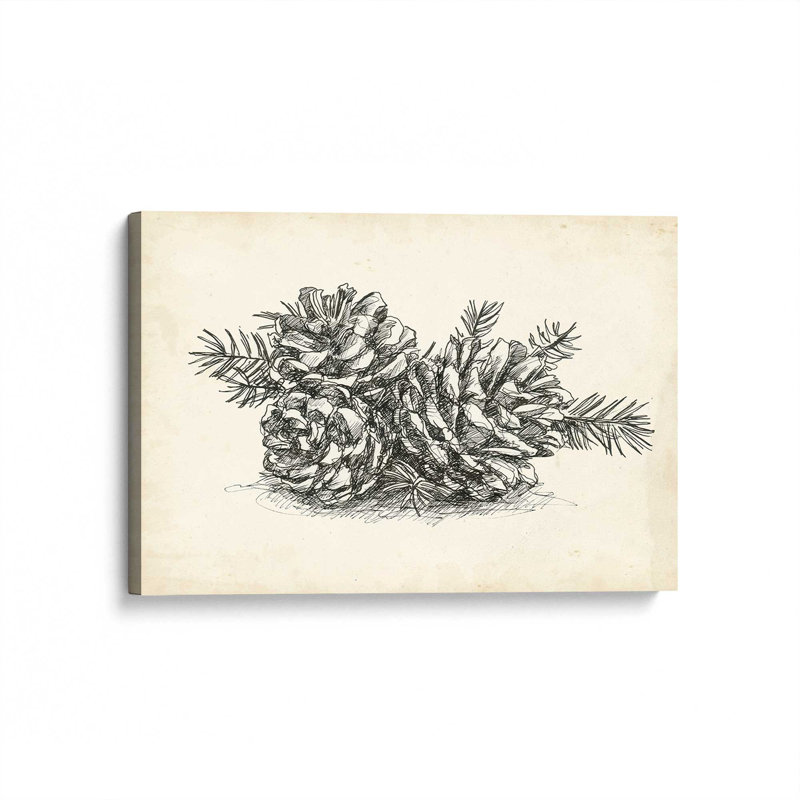 «Christmas Conifers II» par Ethan Harper, reproduction d'art sur toile, Sans objet, Toile tendue, H 24 po x l 36 po