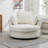 Achorn 42" W Recessed Arm Slipcovered Swivel Barrel Chair-1626819641