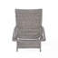 Chaise longue en osier crème