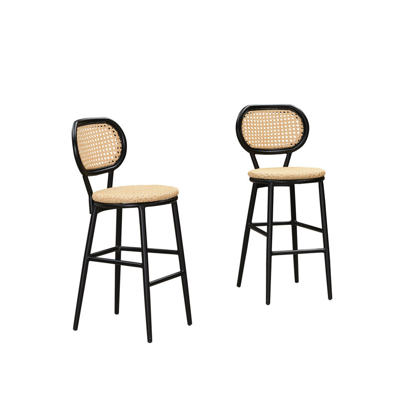 Tabouret rembourré Alexaundra, Or, H 29,92 po