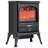 22.8 Inch Freestanding Electric Fireplace Heater 1500W Adjustable Flames Black