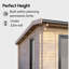 Powersheds 20 x 16ft Apex Log Cabin, Doors to the Left - 44mm