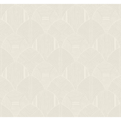 Meyberg Silver Geometric Wallpaper