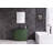 Boettcher 36 " W Freestanding Standard Free Standing Single Double Single Vanity Bathroom Vanity With Glass Top-766327708