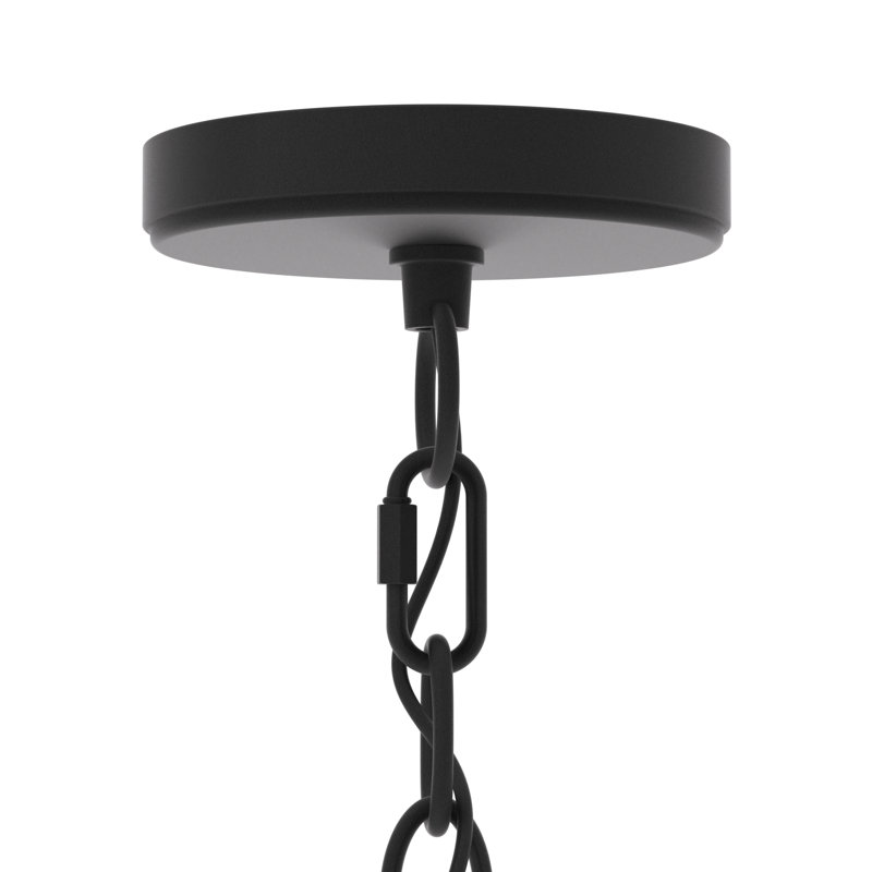 Madalyn 12-Light Chandelier, Noir classique / poussière de laiton contemporain