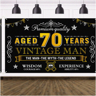 Sweet Sixteen Rose Gold Birthday Banner 72x44 Inch