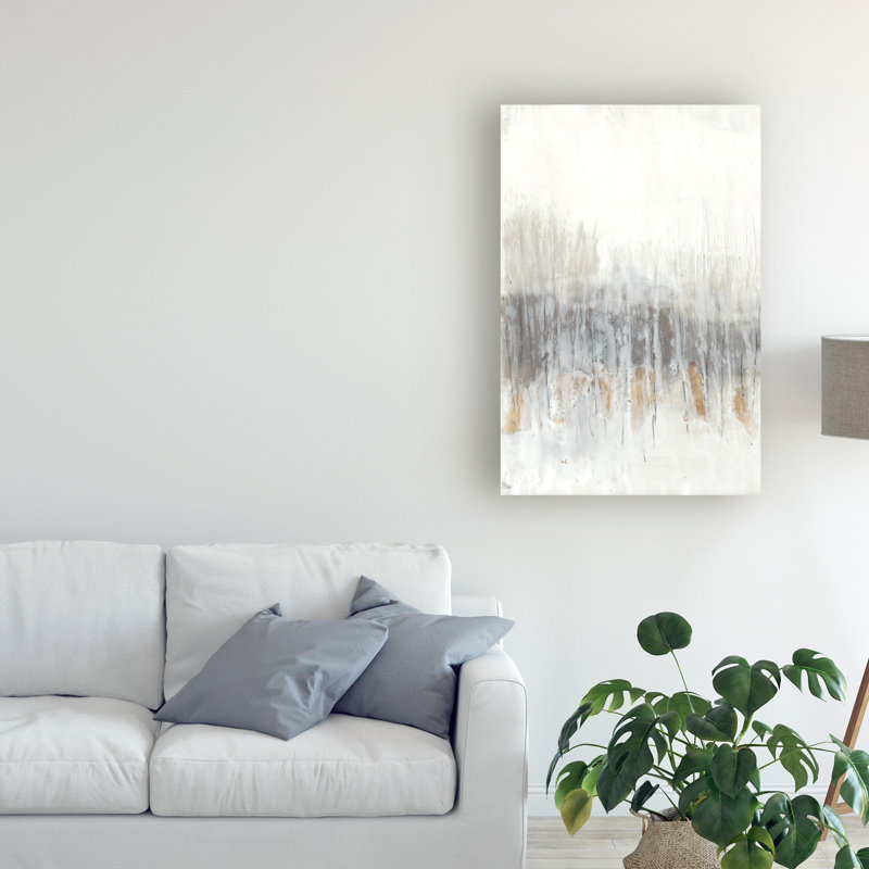 «Neutral Wave I» par Jennifer Goldberger, reproduction d'art graphique sur toile