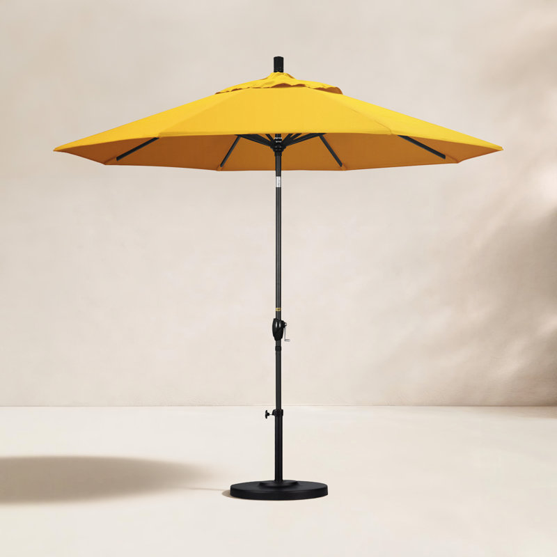 Parasol de marché 9 pi Iuka, Toile Sunbrella® jaune tournesol, 225