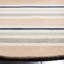 Tapis rayé ivoire / orange en laine touffeté à la main Kruetzen-21774010