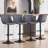 Modern Height Adjustable Swivel Bar Stools Upholstered Leather Barstool Kitchen Island Chairs With Metal Frame-1949709388