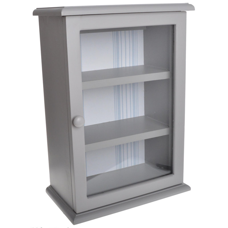 Adebowale Display Cabinet, Dark Grey