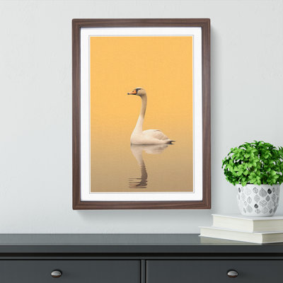 Goose Minimalism Art - Framed Print