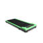 Tapis roulant vert pliable avec inclinaison et guidon pour les séances d'entraînement cardio à domicile