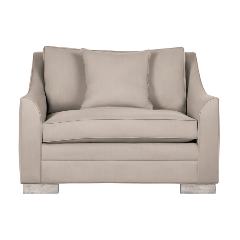 Chaise et demi 50,5 po Nicholas, Jiggles fauves, Gris tourterelle