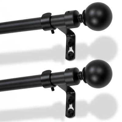 Adjustable 2cm Curtain Pole Set