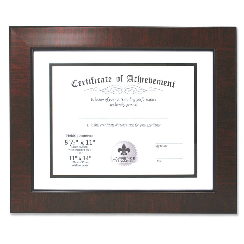 Cadre photo double usage certificate Buda