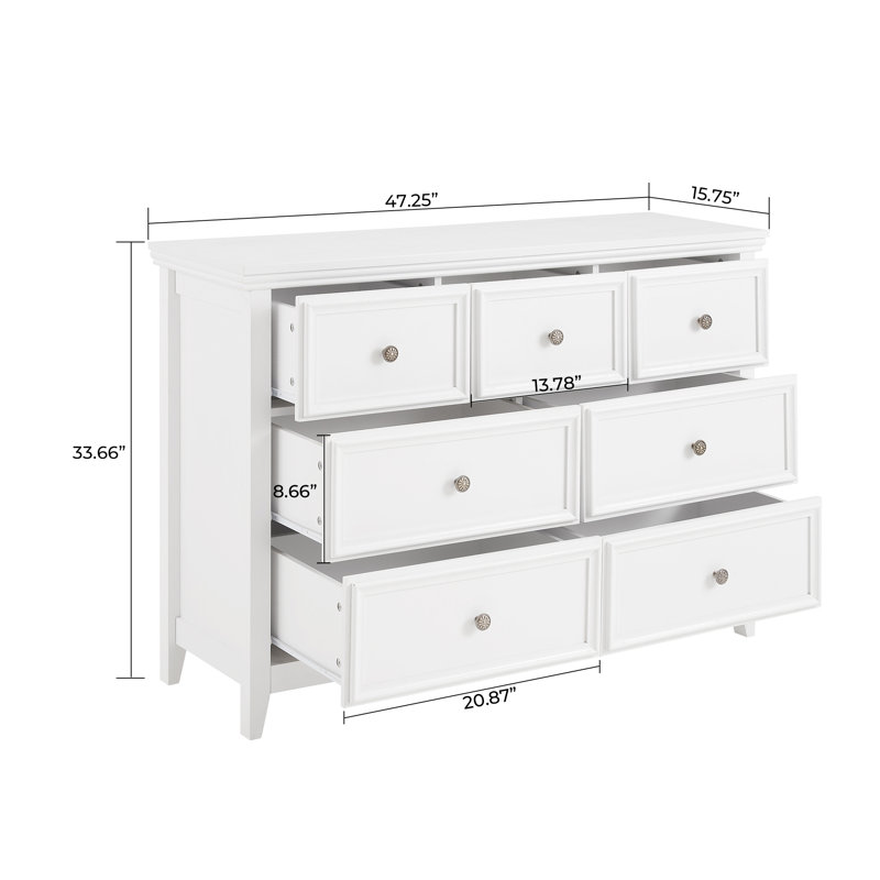 Uniontown 7 Piece Medium Density Fiberboard (MDF) Storage System, White