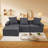 Convertible Modular Sectional Sofa Set Popular Microfiber Fabric Compression Sofa-998777889