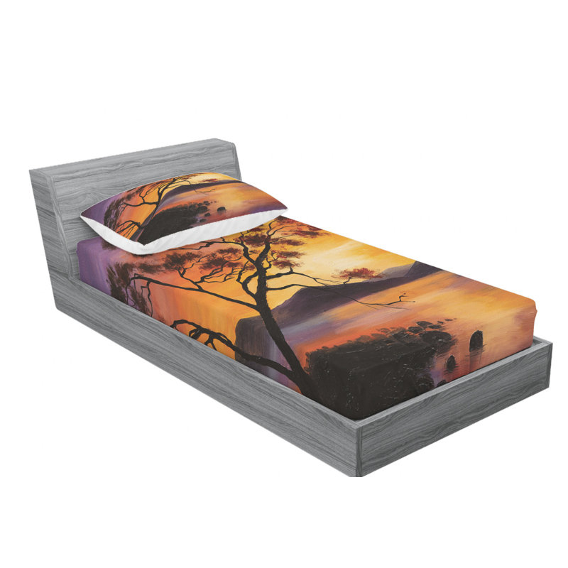 Microfiber Sheet Set, Twin XL Sheet Set with Fitted Sheet