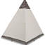 Lit de jour brun et beige avec écran d'intimité - Design de rideau extérieur polyvalent et privé Personnalisez vos loisirs