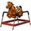 Cheval à bascule Spring sons réalistes bruns pour enfants de plus de 3 ans - L 39,25 po x l 23,5 po x H 30,25 po Polyester, métal, polypropylène 1 pièce cheval à bascule brun