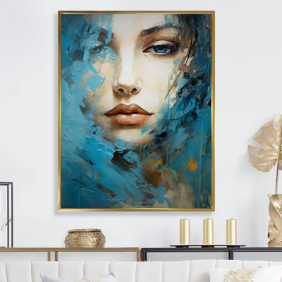 " Woman Portrait Turquoise Tales "