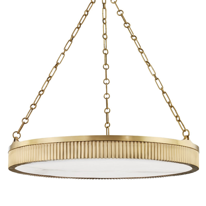 Lynden 8 - Light Chandelier, Aged Brass