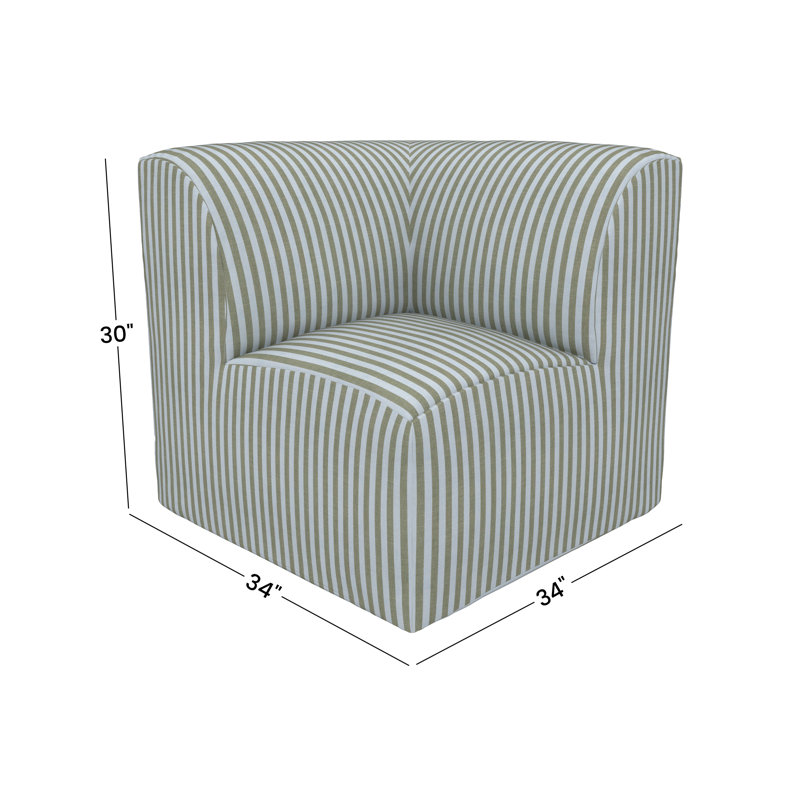 Chaise de coin d'extérieur Praia Sunbrella®