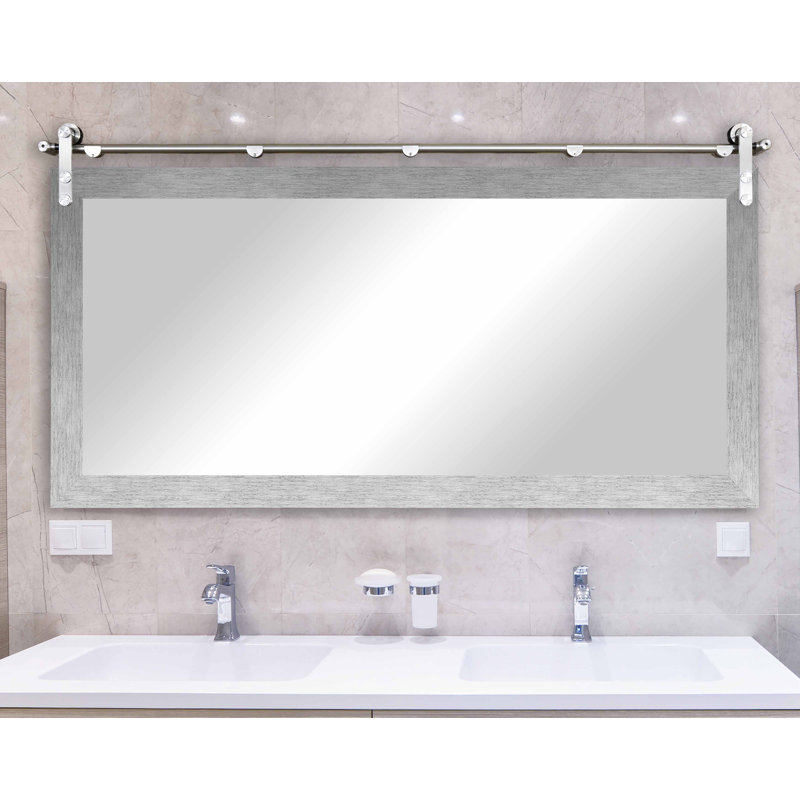 Neace Engineered Wood Flat Mirror, 30.5" x 63.5"