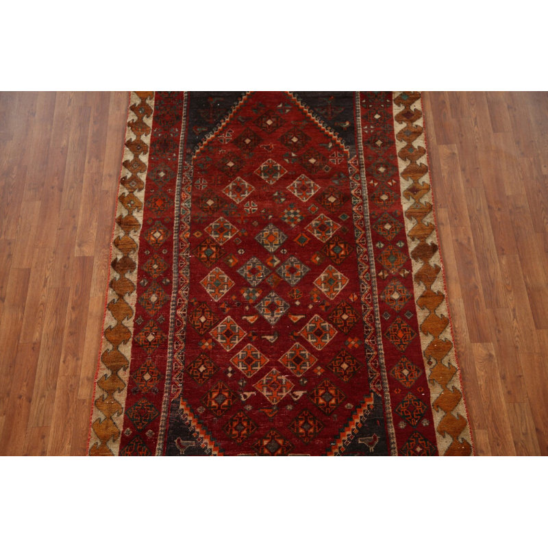 Tapis rouge et rouge traditionnel 5 x 8