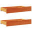Bed Frame Without Mattress Wax Brown Solid Wood Pine