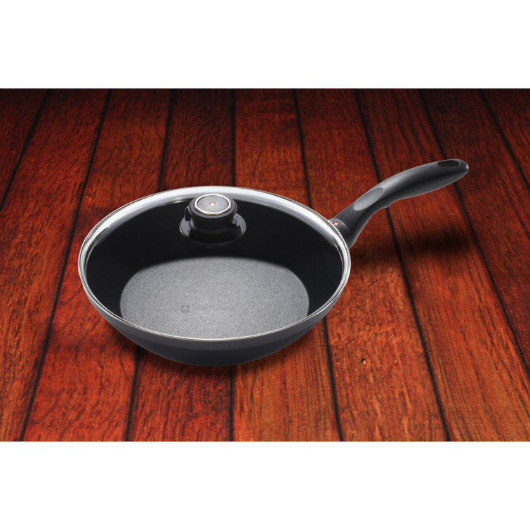 9.5 Inch Frying Pan Nonstick with Lid, Swiss Coating Nonstick