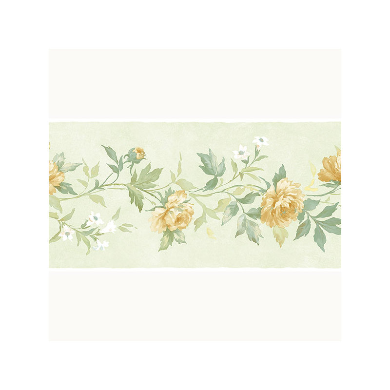 Papier peint Heilyn, Vert / jaune