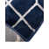 Glam Navy Blue Silver Area Rug